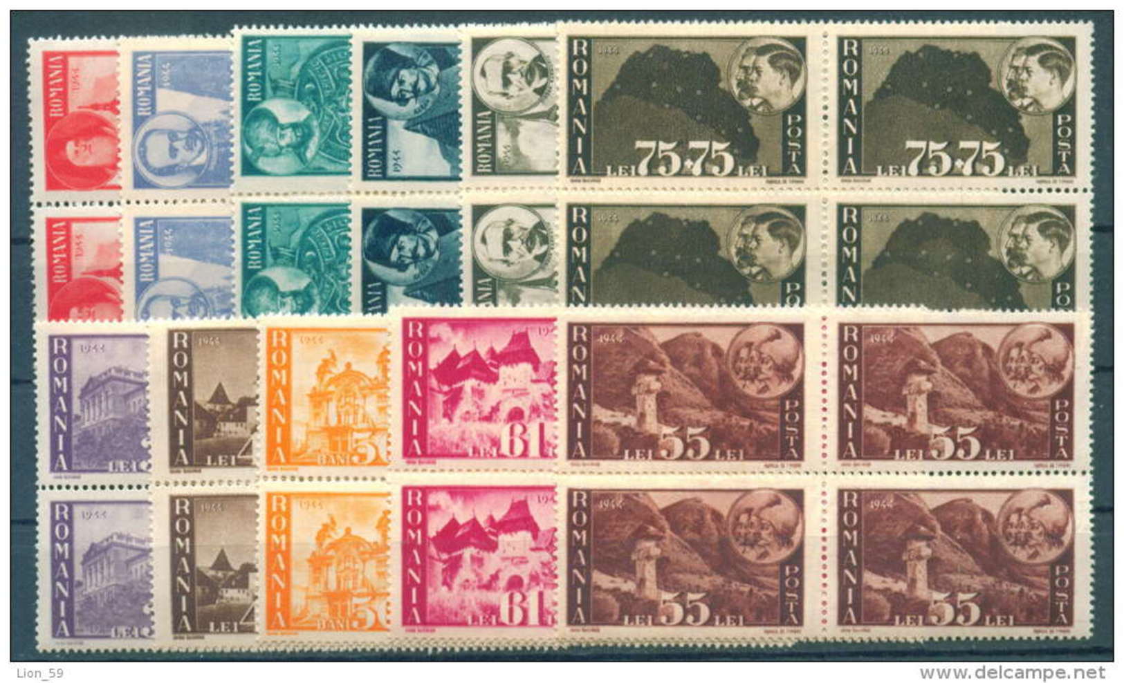 27K16 / 1945 Michel 836/46 -  BILDER AUS SIEBENBURGEN ** MNH Romania Rumanien Roumanie Roemenie - Unused Stamps