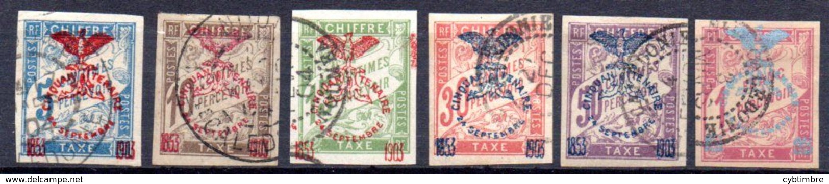 Nouvelle Caledonie: Yvert; Taxe N° 8/14°; 6 Valeurs - Timbres-taxe