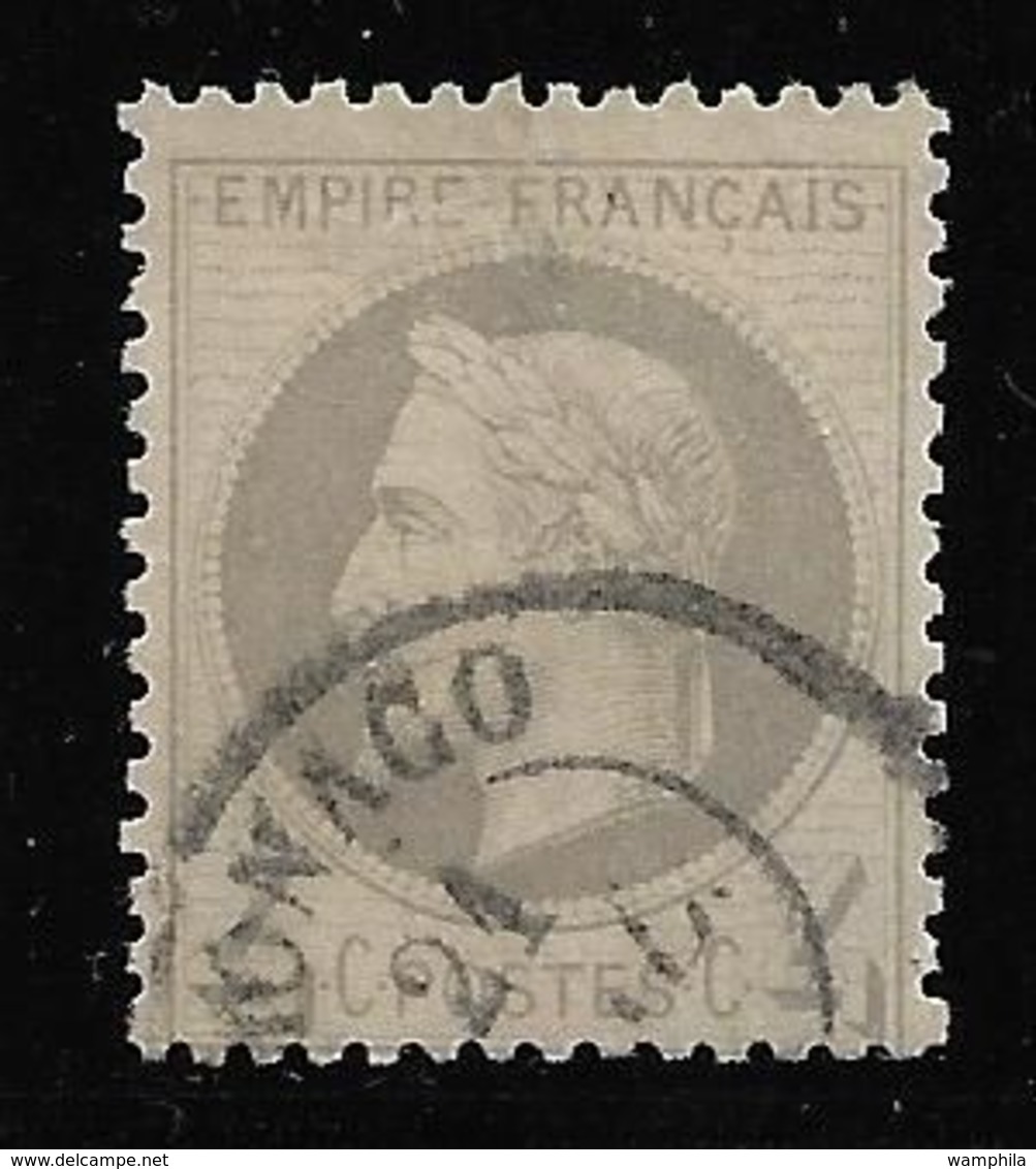 Monaco Cachet à Date Sur N°27B De France. - ...-1885 Prephilately