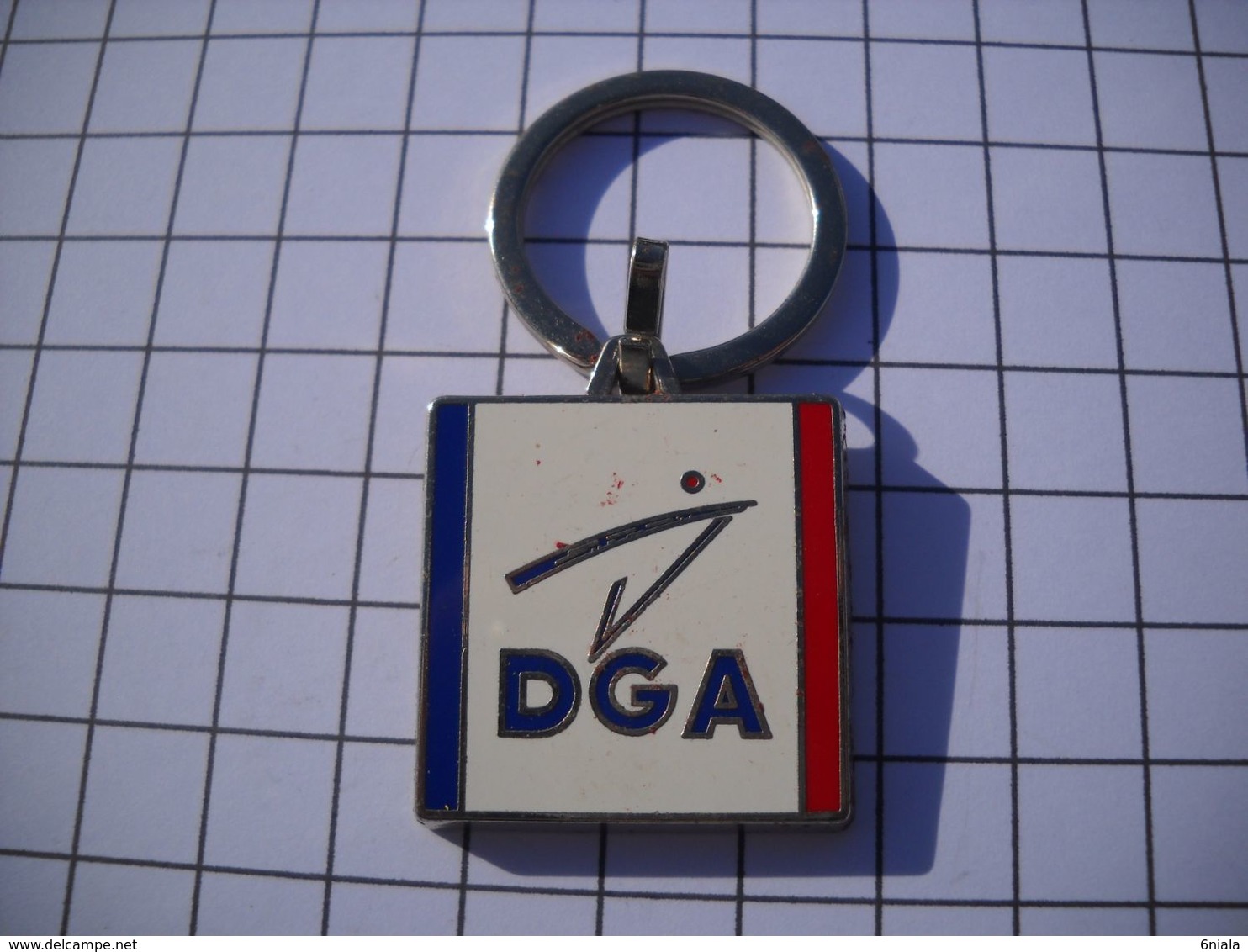 1175 Porte Clefs   DGA Direction Générale De L'Armement        Tricolore      Fabricant   FRAISSE - Key-rings