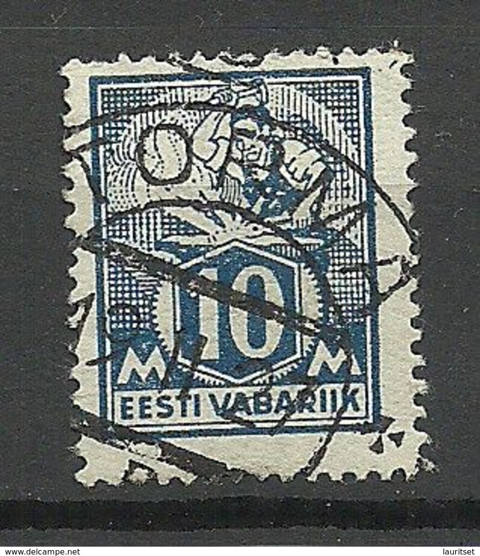 Estland Estonia 1927 O TORMA Auf Michel 39 A - Estland