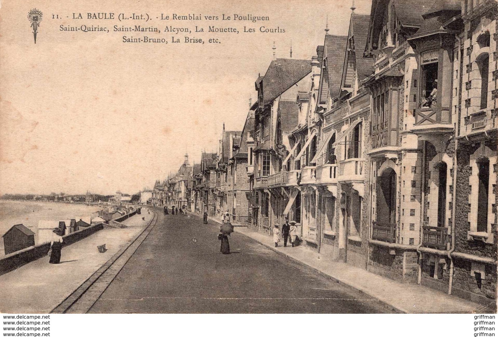 LA BAULE LE REMBLAI VERS LE POULIGUEN SAINT QUIRIAC SAINT MARTIN ALCYON LA MOUETTE LES COURLIS ... TBE - La Baule-Escoublac