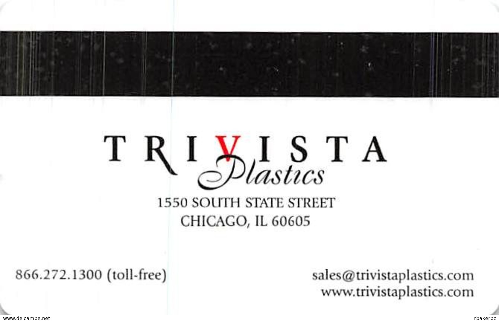 Trivista Plastics Sample Plastic Cruise Ship Card - Autres & Non Classés