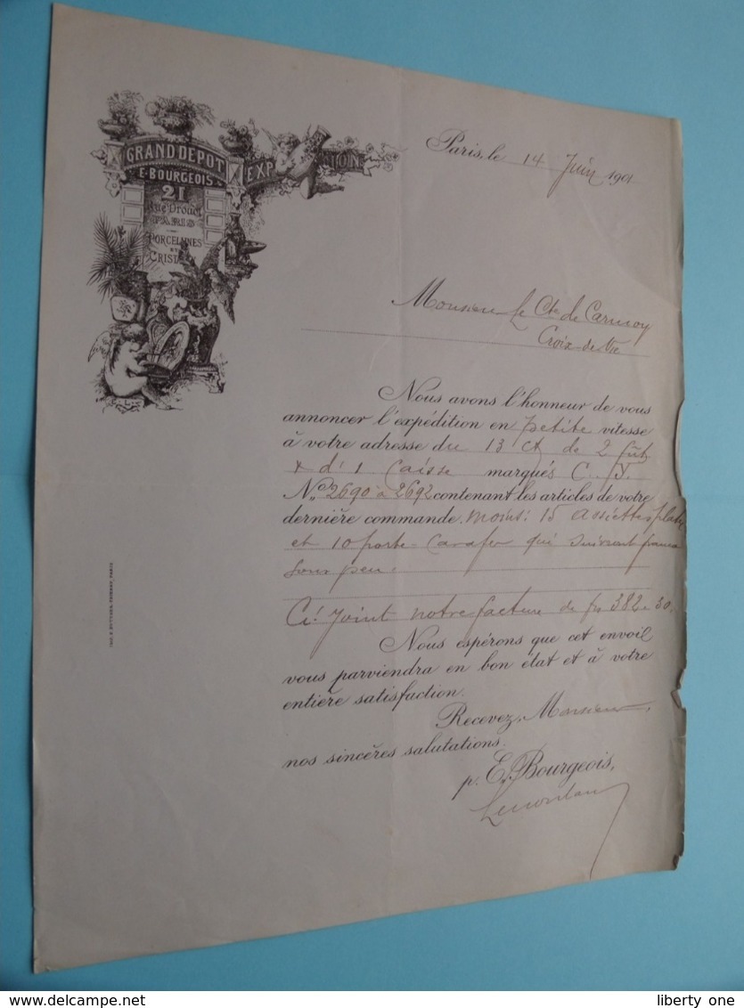 Le COMTE De CARMOY > La CHAPELLE De BRAGNY ( Bon De Commande > E. Bourgeois Paris ) Anno 1901/02 ( 14 Exemplaires ) ! - 1900 – 1949