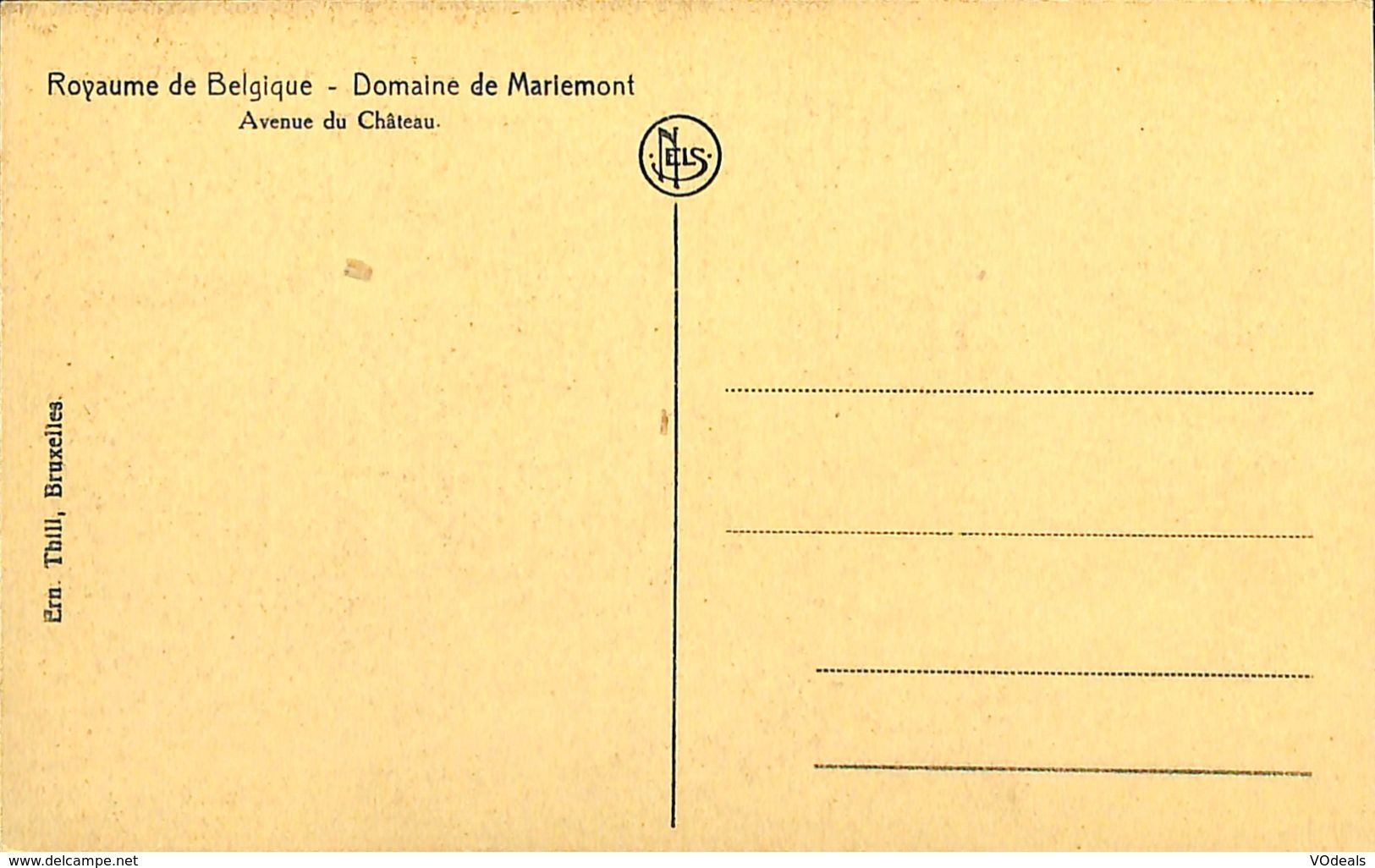 028 242 - CPA - Belgique - Domaine De Mariemont - Avenue Du Château - Morlanwelz