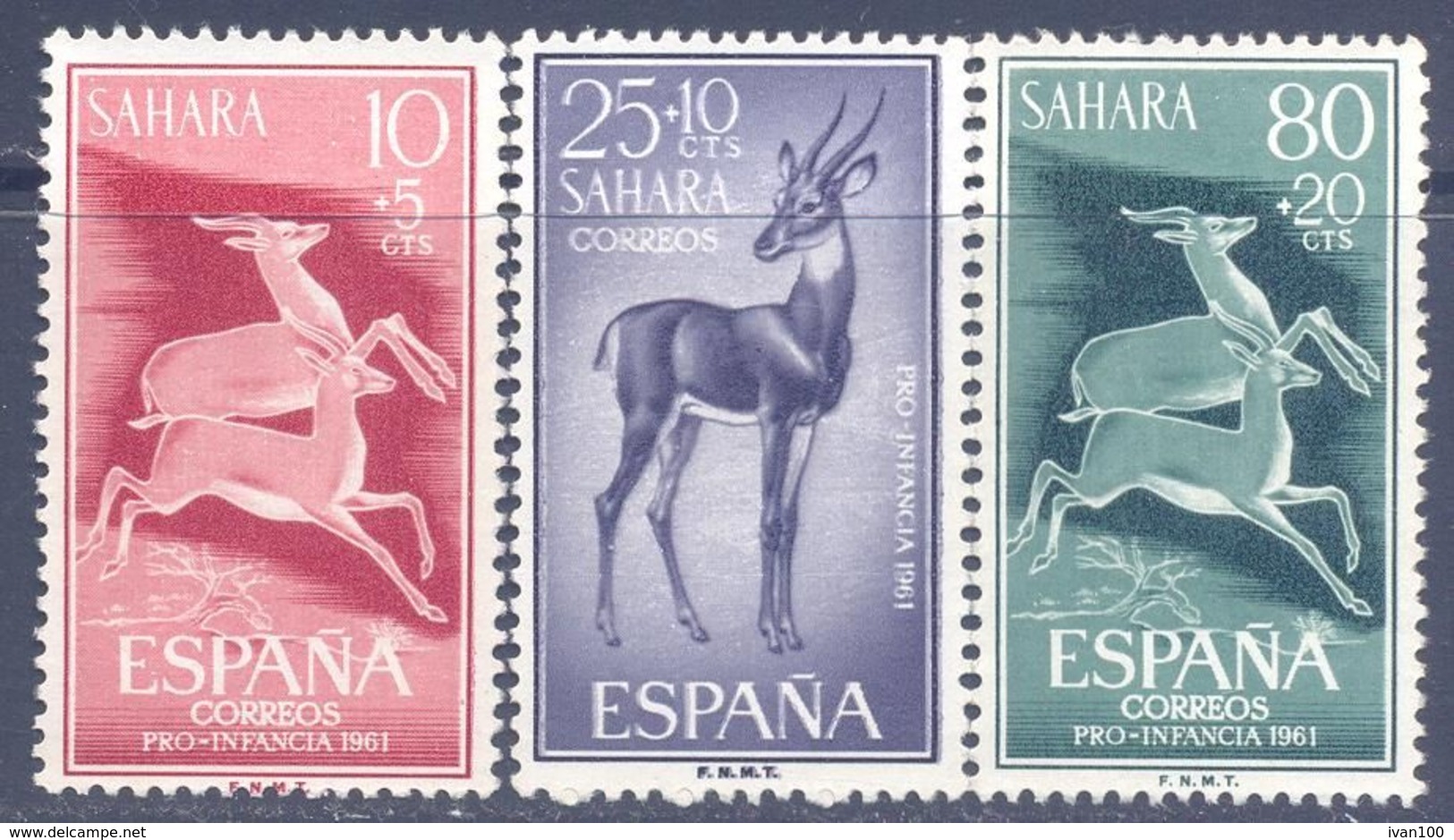 1961. Sahara, Animals, 3v, Mint/* - Autres - Afrique