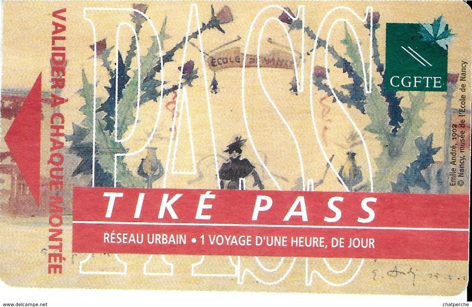 7 TITRES TRANSPORT BILLETS TICKETS AUTOBUS  RÉSEAU STAN NANCY TIKE PASS - Europa