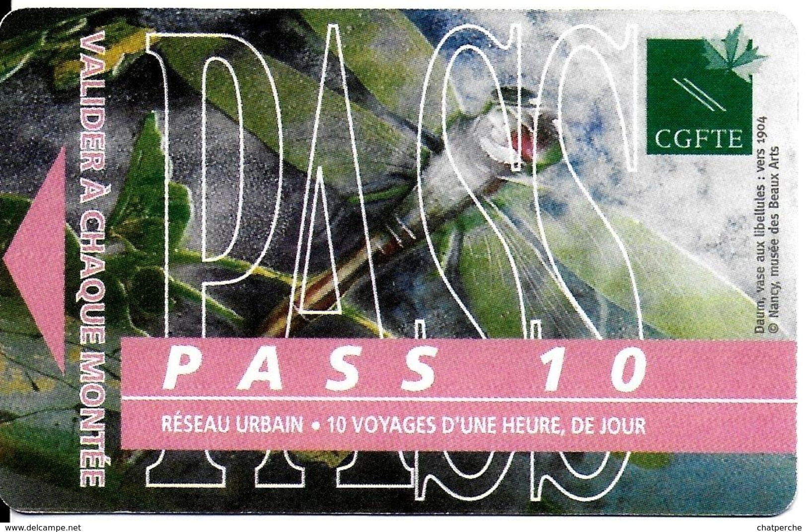 6 TITRES TRANSPORT BILLETS TICKETS AUTOBUS  RÉSEAU STAN NANCY DIVERS PASS 10 - Europa