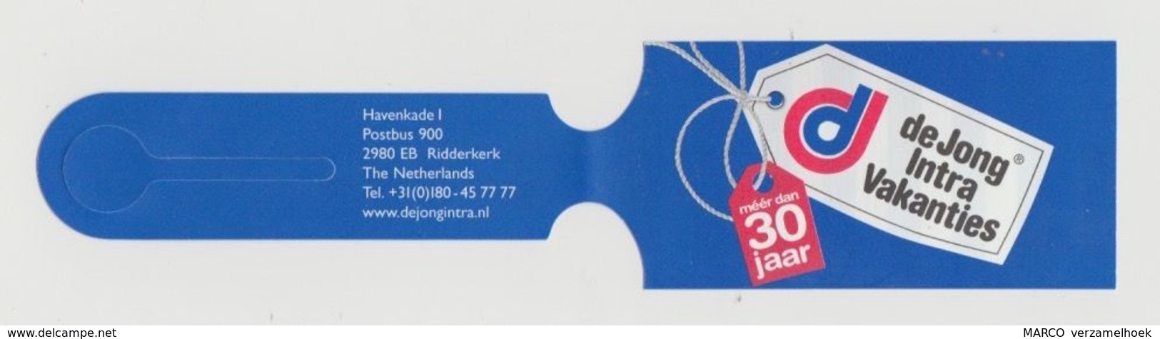 Luggage Tag-kofferlabel De Jong Intra Vakanties Ridderkerk (NL) - Aufklebschilder Und Gepäckbeschriftung