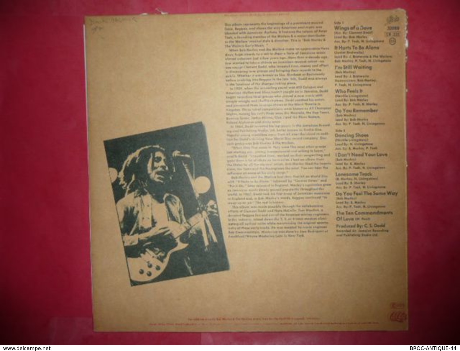 LP33 N°4653 - BOB MARLEY & THE WAILERS - EARLY MUSIC - Reggae