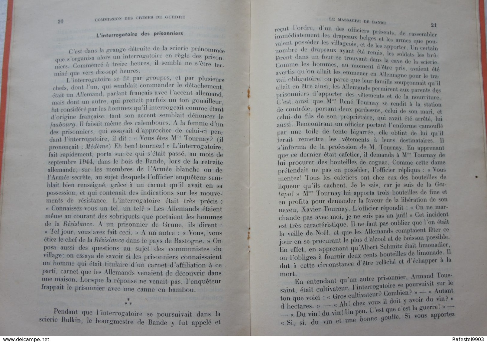 Livret Massacre De BANDE Région Tenneville Jemelle Bataille Des Ardennes 1944-45 Luxembourg Guerre - Oorlog 1939-45