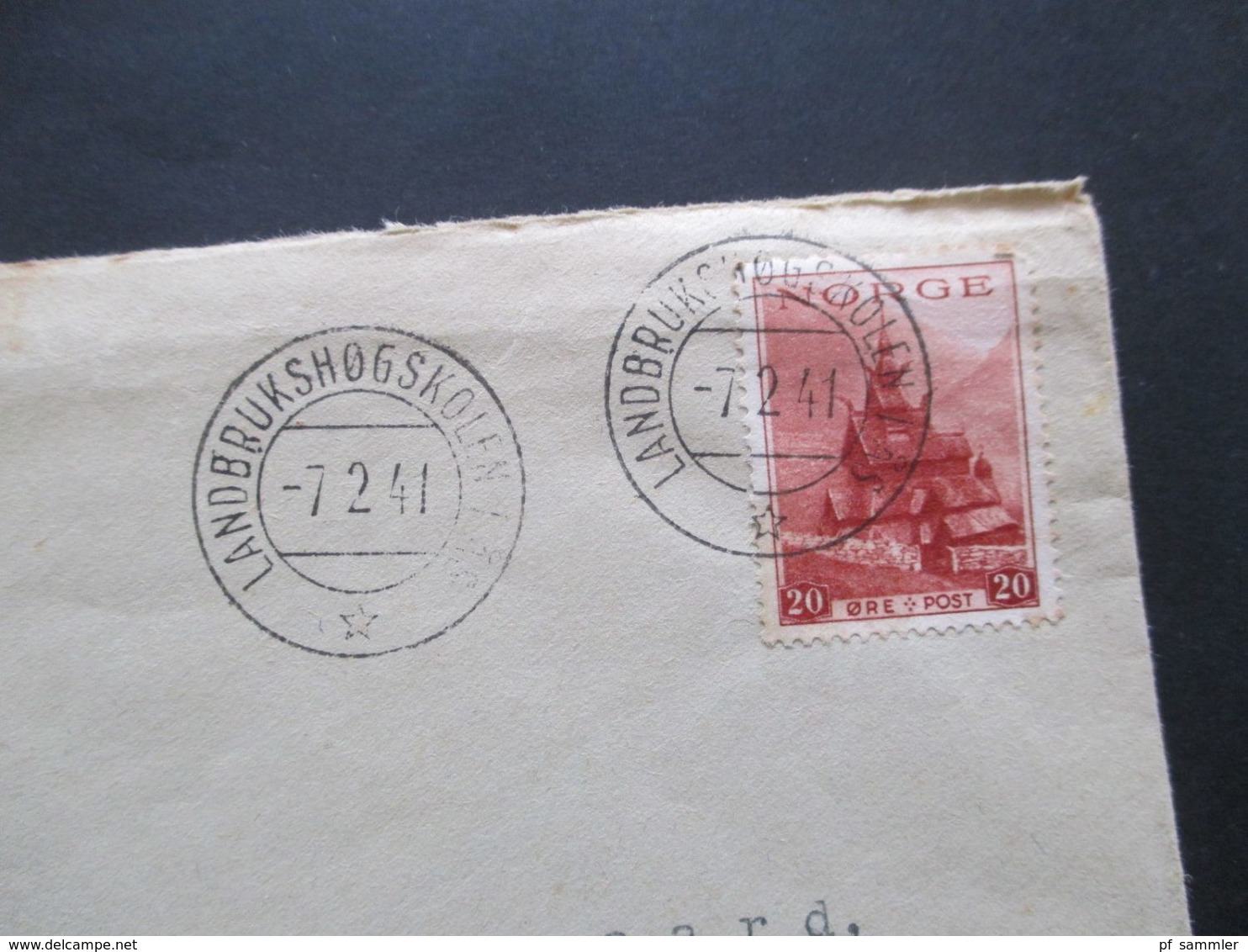 Dänemark 1941 Brief Stempel Landbrukshogskolen Ias Innerhalb Dänemarks Mit OKW Zensur / Zensurstereifen + Stempel - Storia Postale