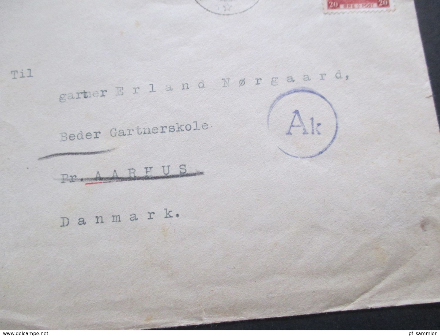 Dänemark 1941 Brief Stempel Landbrukshogskolen Ias Innerhalb Dänemarks Mit OKW Zensur / Zensurstereifen + Stempel - Covers & Documents