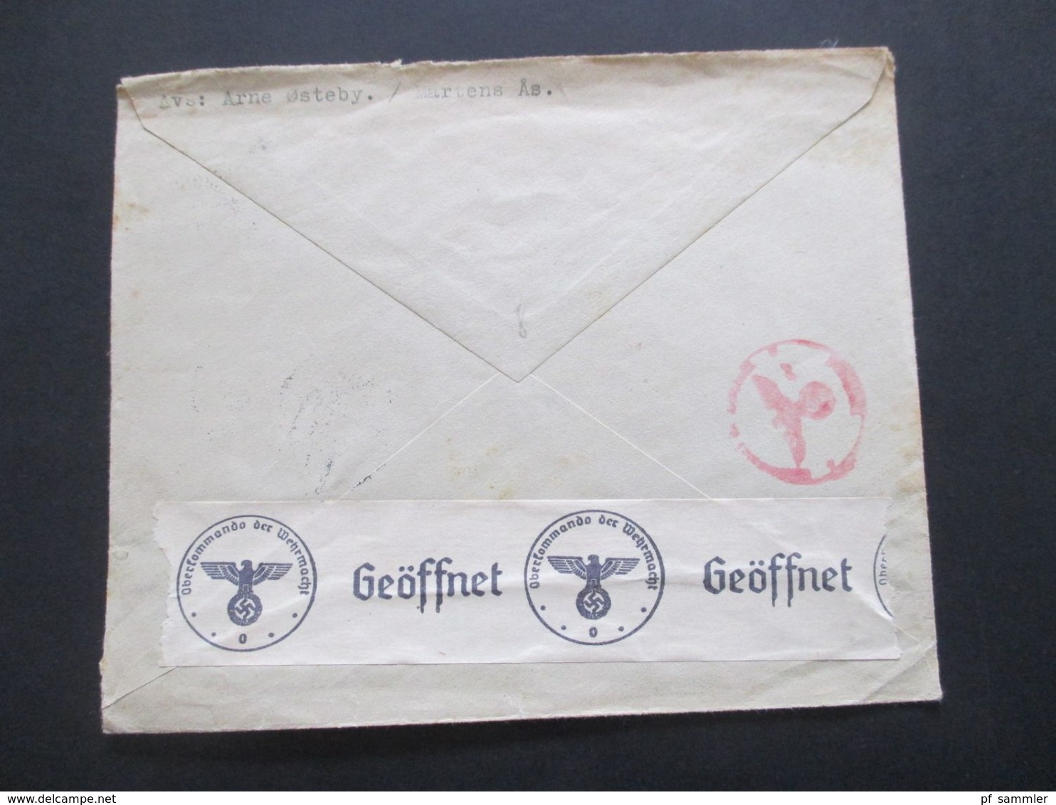 Dänemark 1941 Brief Stempel Landbrukshogskolen Ias Innerhalb Dänemarks Mit OKW Zensur / Zensurstereifen + Stempel - Cartas & Documentos