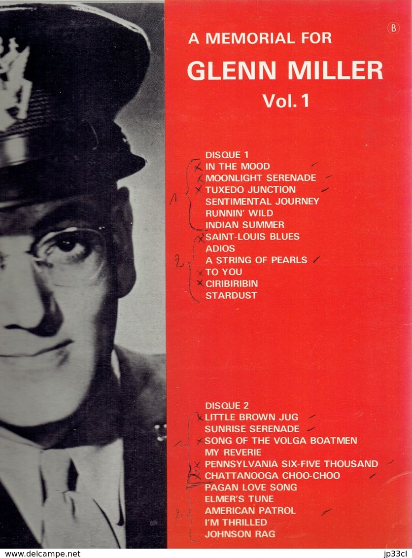 A Memorial For Glenn Miller (Double Album, In The Mood, Moonlight Serenade, Saint-Louis Blues, Etc.) - Jazz