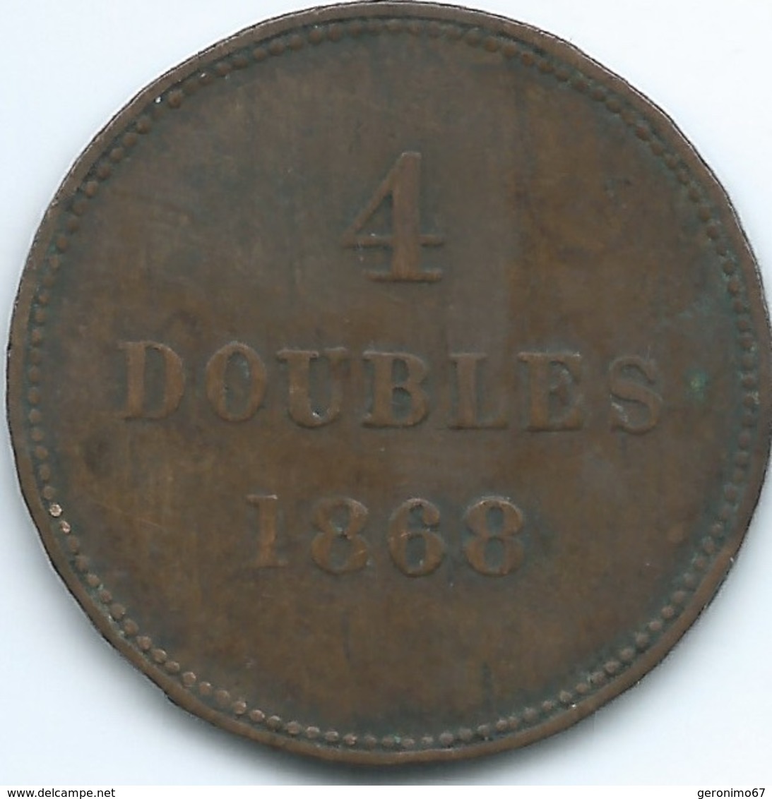 Guernsey - 1868 - 4 Doubles - KM5 - Guernesey