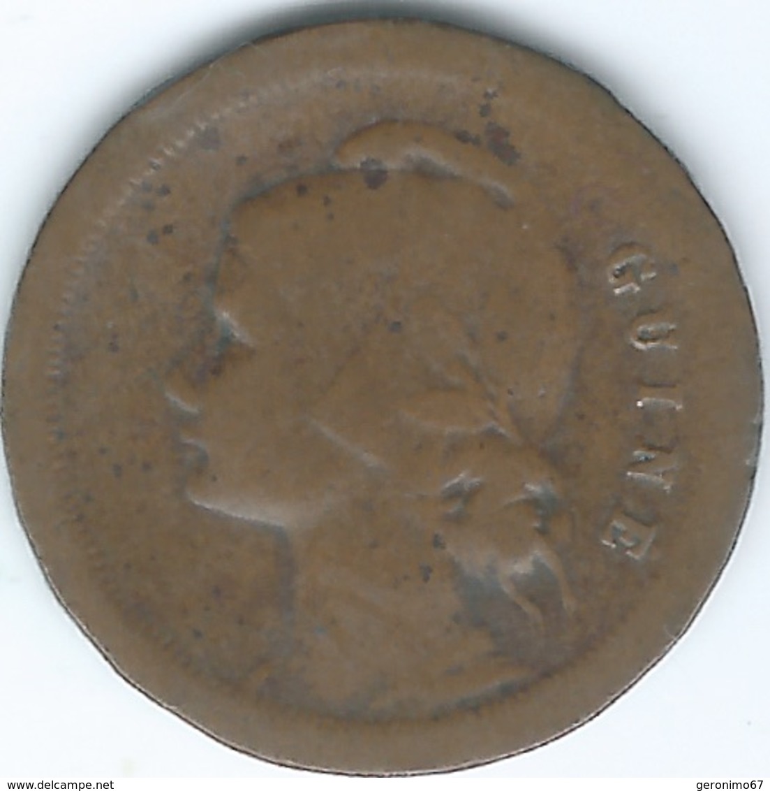 Portuguese Guinea - 1933 - 10 Centavos - KM2 - Scarce - Guinée