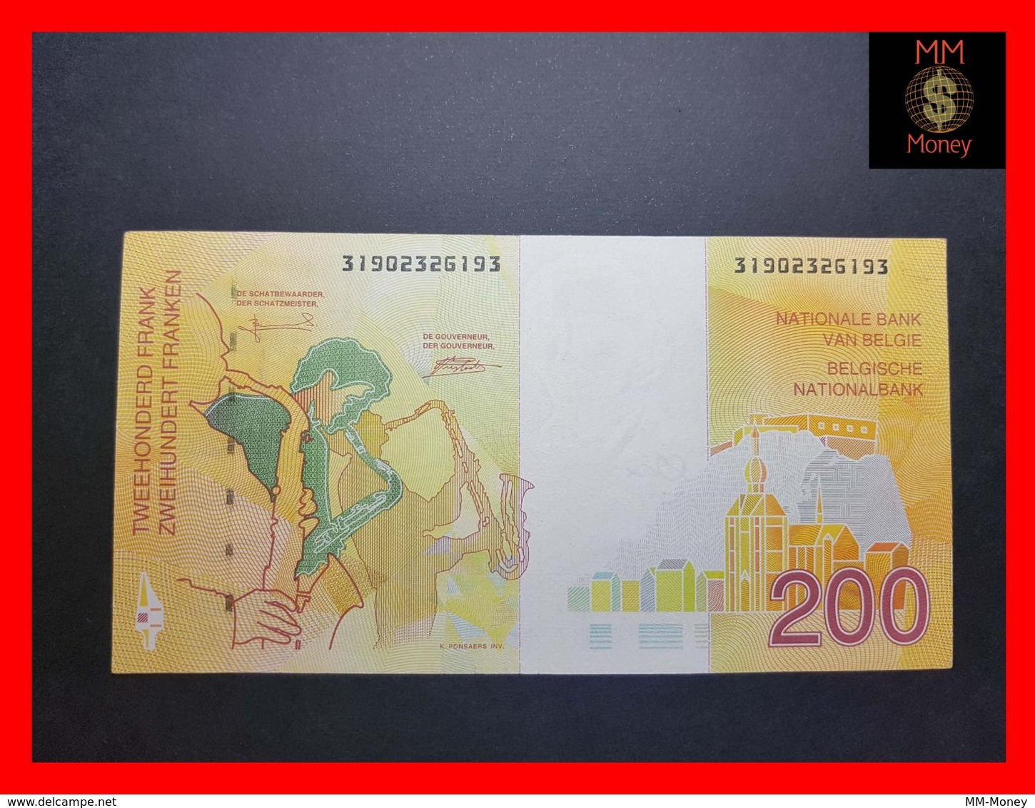 BELGIUM 200 Francs 1995  P. 148  XF - Otros & Sin Clasificación