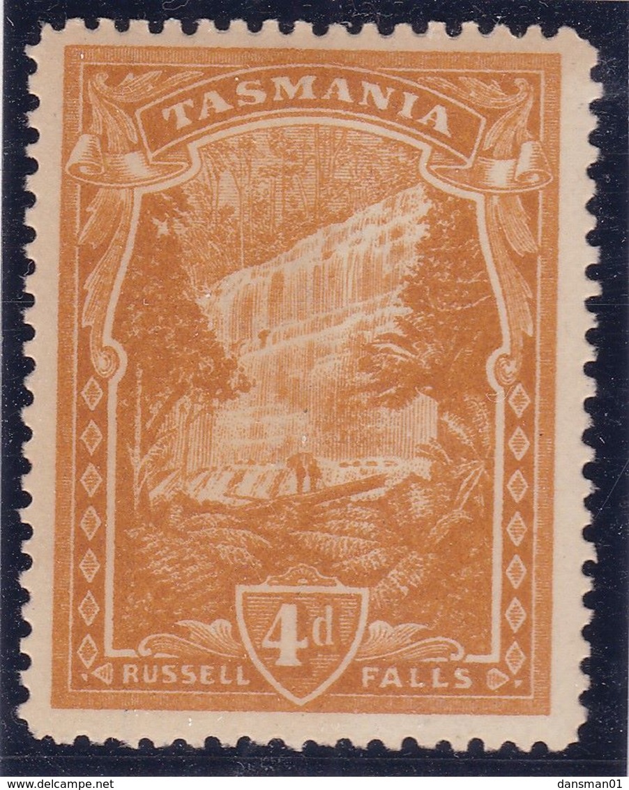 Tasmania 1909 P.12.5 Wmk 11 SG 247b Mint Hinged Toned Gum - Ongebruikt