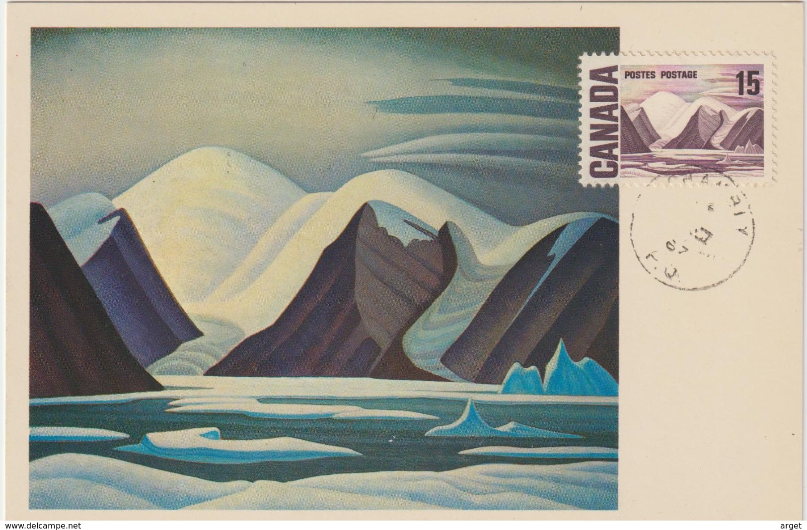 Carte Maximum CANADA N° Yvert 385 (L'ILE BYLOT -Tableau De Lawren Harris)  Obl 1967 - Tarjetas – Máxima