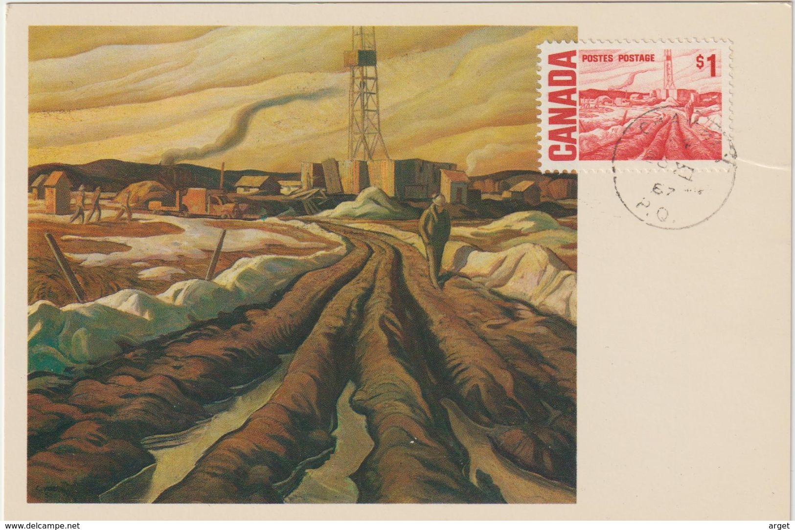 Carte Maximum CANADA N° Yvert 389 (L'IMPERIAL WILDCAT N°3 -Tableau De H.G.Glyde)  Obl 1967 - Tarjetas – Máxima