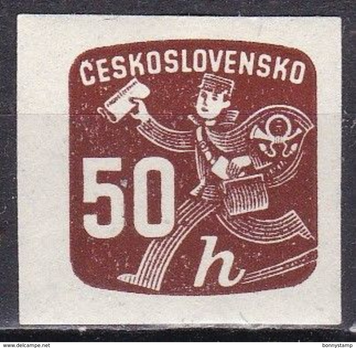 Cecoslovacchia, 1945 - 50h Newspaper Delivery Boy - Nr.P34 MNH** - Newspaper Stamps