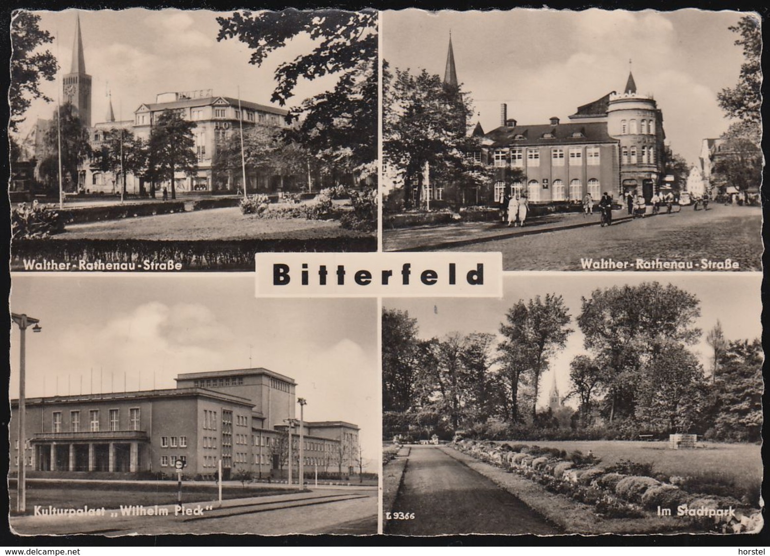 D-06766 Bitterfeld-Wolfen - Alte Ansichten - Kulturpalast "Wilhelm Pieck" - 2x Nice Stamps - Bitterfeld