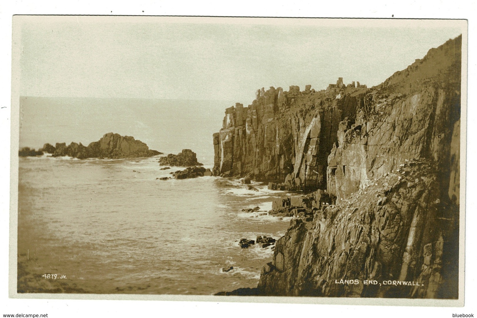 Ref 1373 - 2 X Real Photo Postcards - Land's End With Special Cachets - Cornwall - Land's End