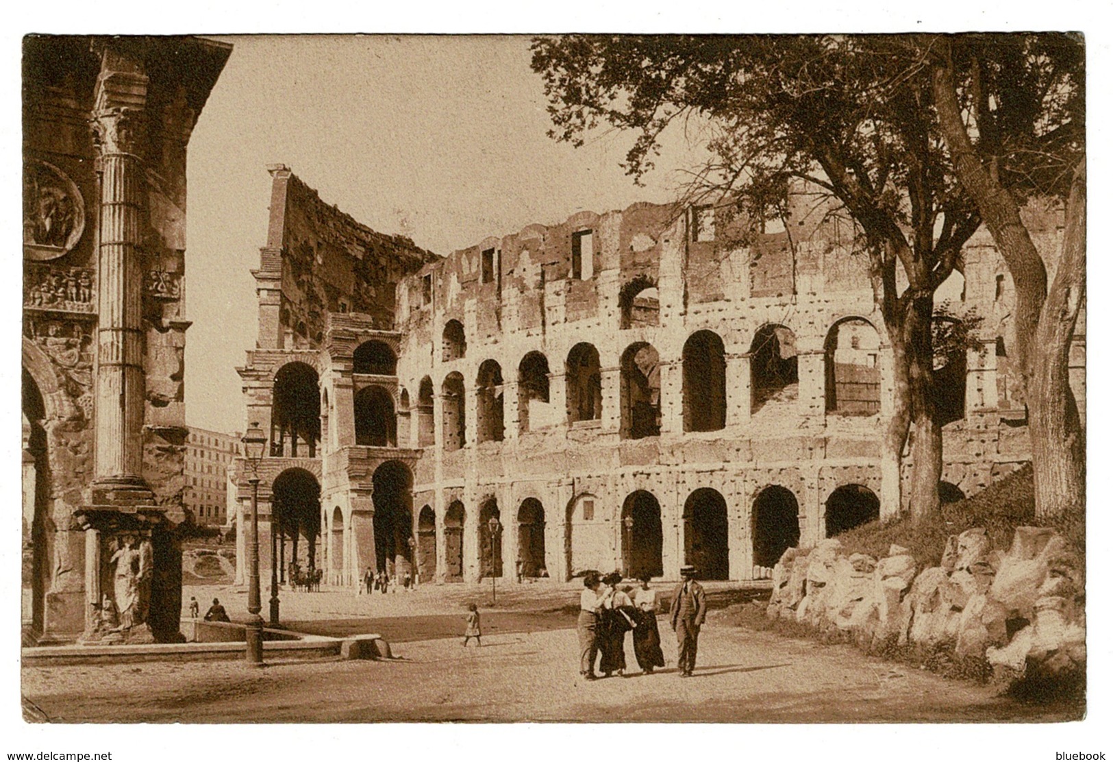 Ref 1373 - Early Postcard - Anfiteatro Flavio - Roma Rome Italy - Kolosseum