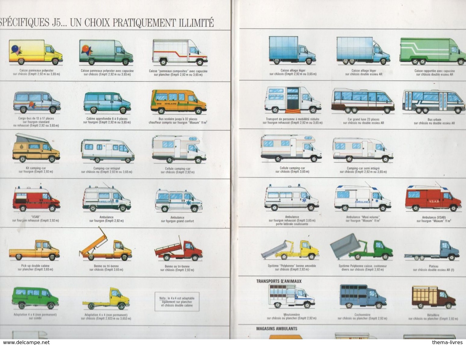 Catalogue PEUGEOT J5 Véhicules Spécifiques  (CAT 1803) - Publicidad