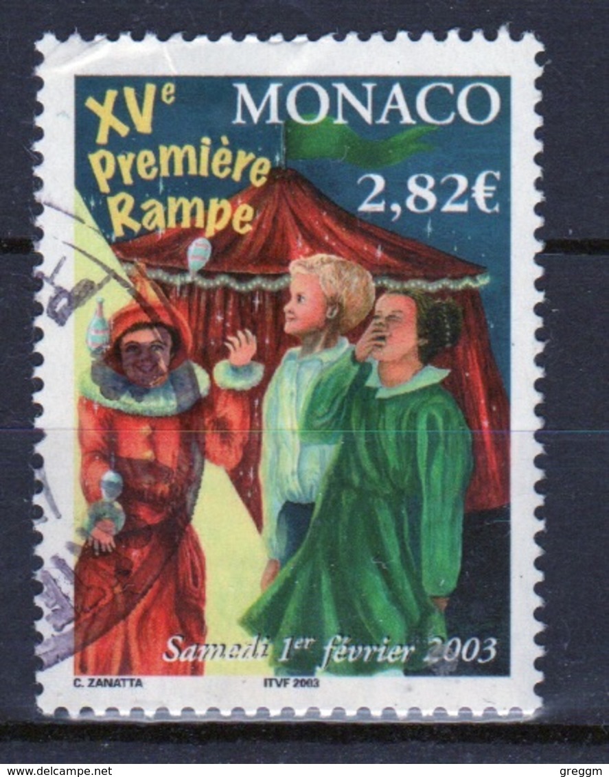 Monaco Single €2.82c Stamp From 2003 Set To Celebrate 15th Children's Circus Festival - Usados