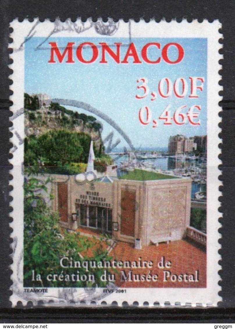 Monaco Single 3f Stamp From 2000 To Celebrate 50th Anniversary Of The Postal Museum. - Usados
