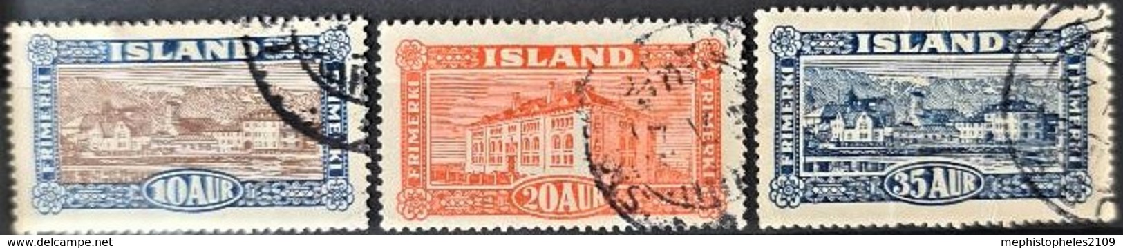 ICELAND - Canceled - Sc# 145, 146, 147 - 10a 20a 35a - Oblitérés