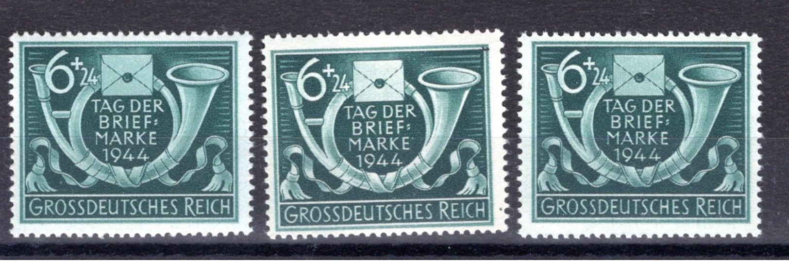 Reich  Michel #  904 **  (3 X)  Farbunterschiede - Unused Stamps