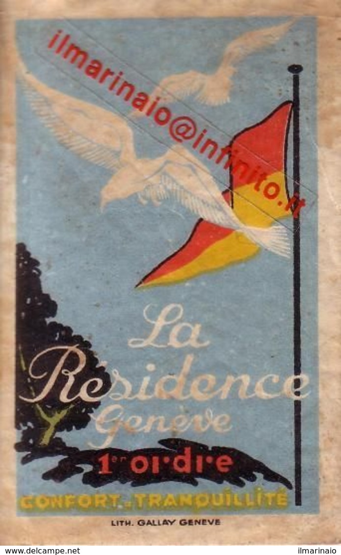 ** GENEVE.- LA RESIDENCE.- ** - Publicidad