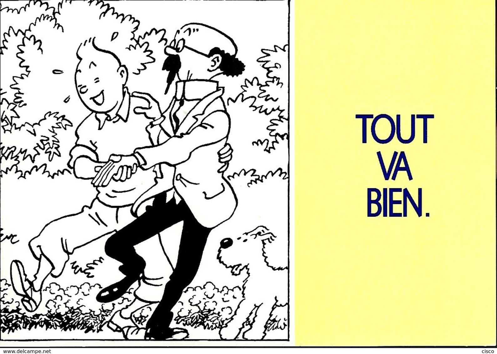 Tout Va Bien - Tintin Et Tournesol Publicité Pour Touring Assistance 1991 - Hergé