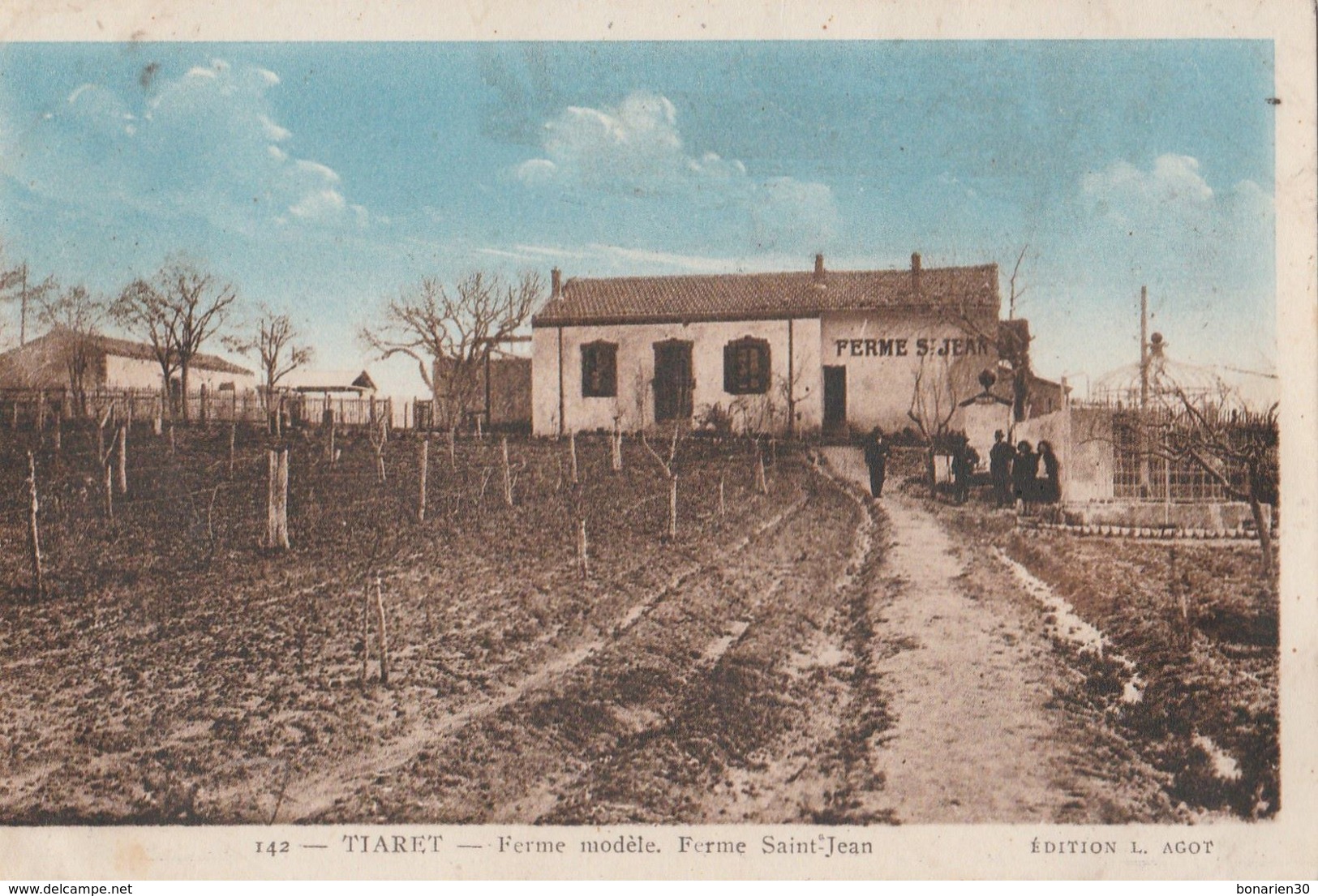 CPA  ALGERIE FERME MODELE  ST JEAN - Tiaret