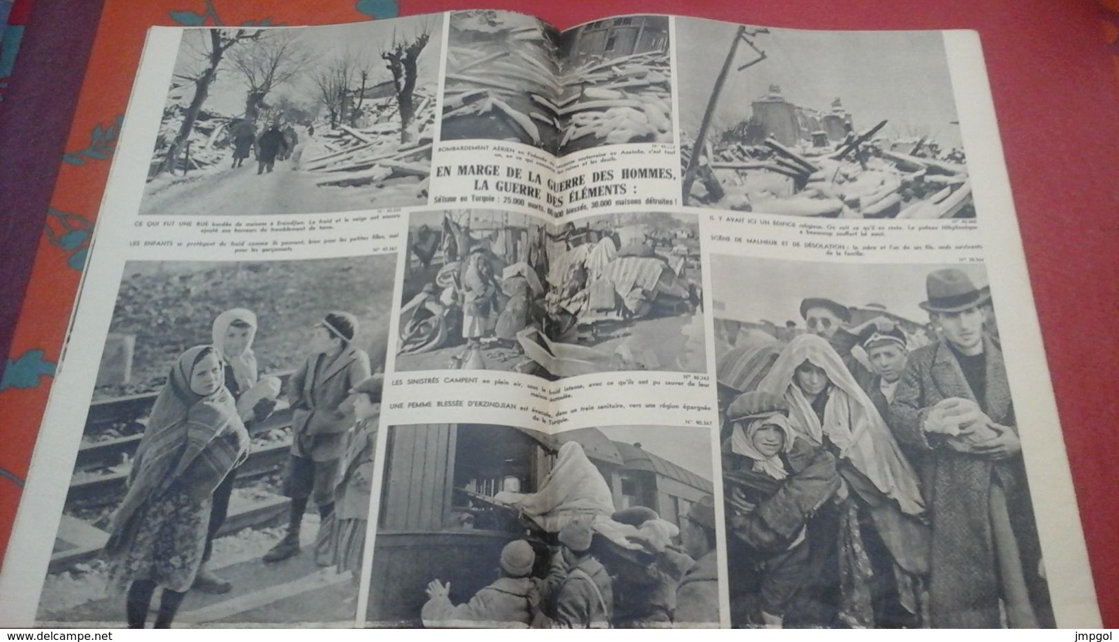 WW2 Le Miroir N°21 21 Janvier 1940 Les Exploits De La Royal Air Force, Guerre Russo Finlandaise,Seisme En Turquie - French