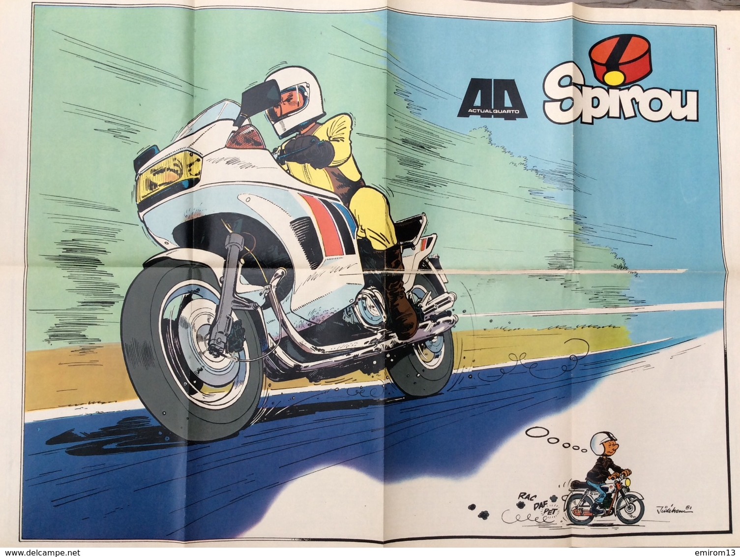 SPIROU 5 Affiches 600x430 Mm De 1982 Editions Jean Dupuis - Spirou Magazine