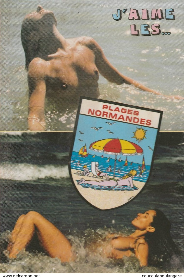 Femme Aux Seins Nus à La Baignade En Normandie ! - Pin-Ups