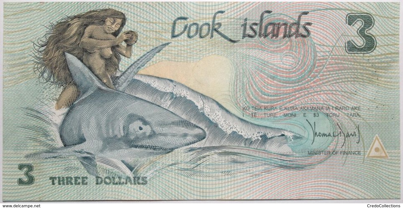 Cook - 3 Dollars - 1992 - PICK 6 - SPL - Isole Cook
