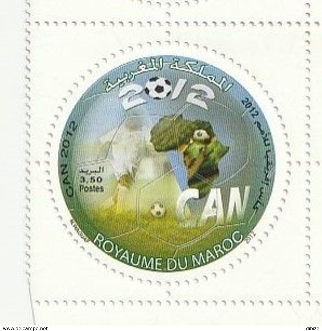 Maroc. Timbre De 2012. N° 1630. Coupe D'Afrique Des Nations. CAN 2012. Football. - Copa Africana De Naciones