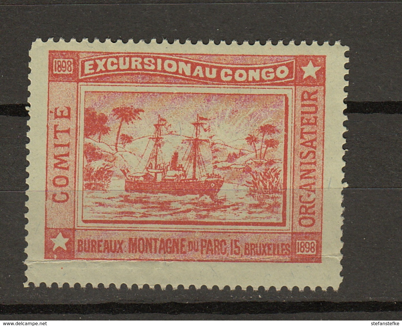 Congo Ocb Nr : EXCURSION AU CONGO Niet In Catalogus ! Sans Gomme (zie Scan) RRR 1898 Zie Artikel - Otros & Sin Clasificación