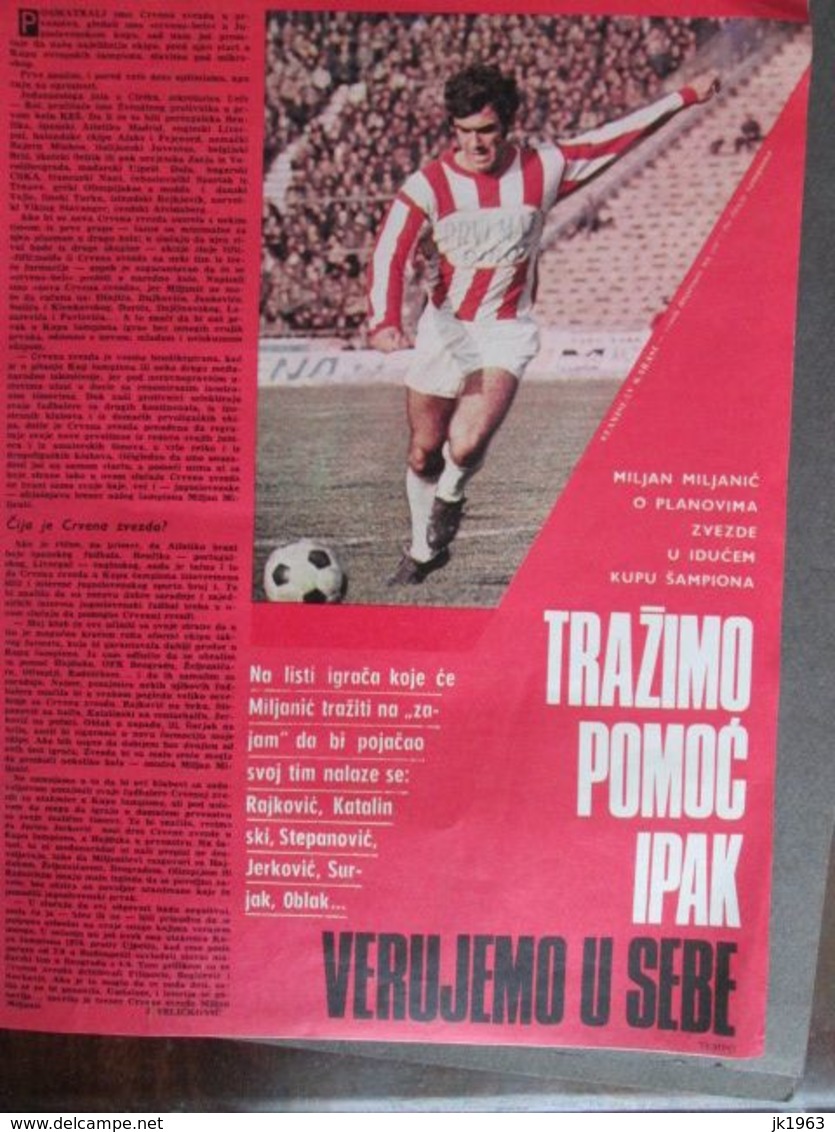 ILLUSTRATED SPORTS MAGAZINE „TEMPO“ YUGOSLAVIA,  1973 - Langues Slaves