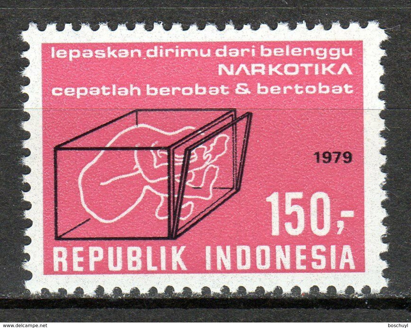 Indonesia, 1979, Fight Against Drug Abuse, MNH, Michel 943 - Indonésie