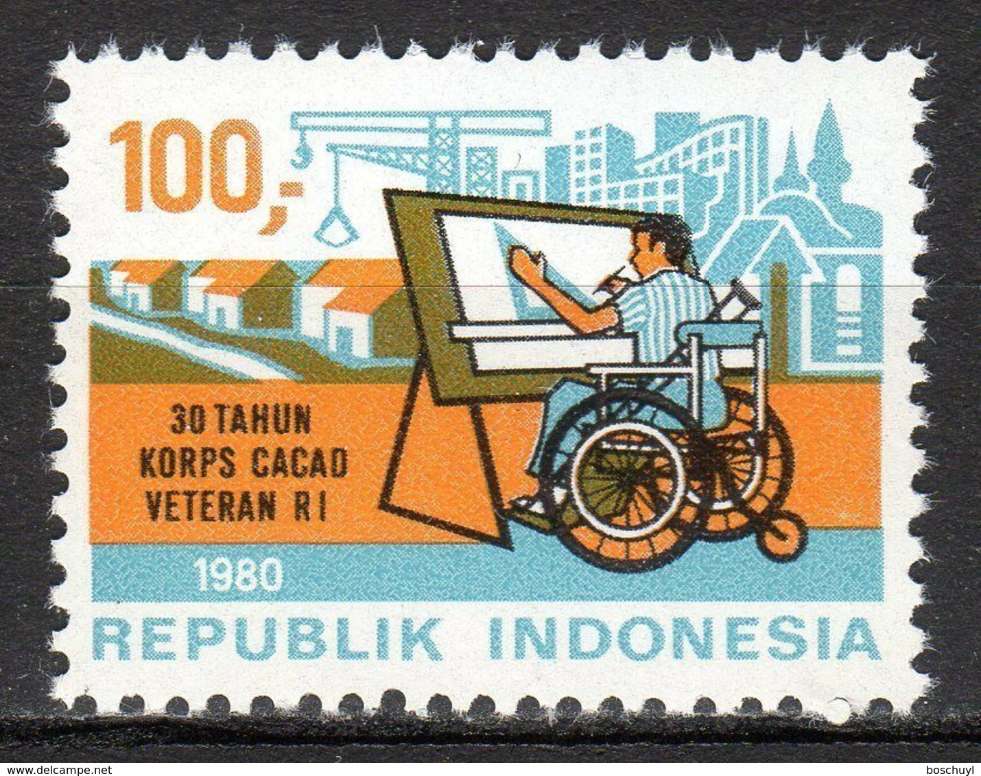 Indonesia, 1980, War Victims, Veterans, MNH, Michel 970 - Indonésie