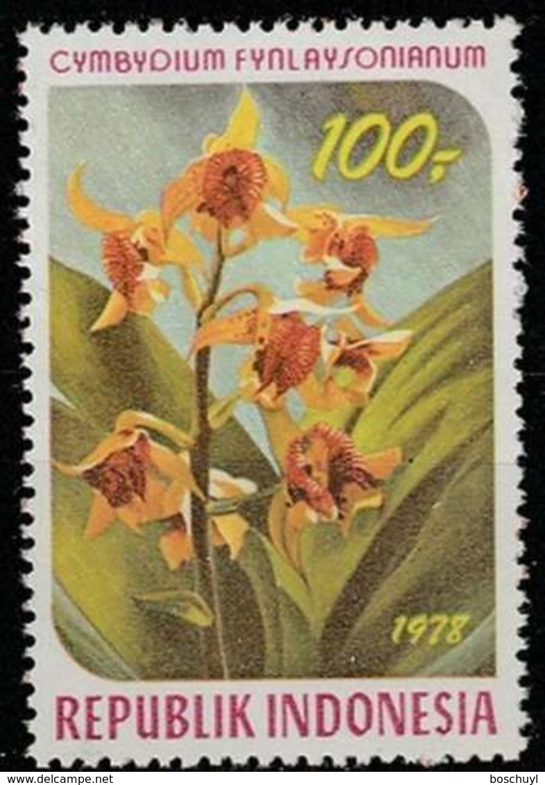 Indonesia, 1978, Orchids, Flowers, Flora, MNH, Michel 916 - Indonésie