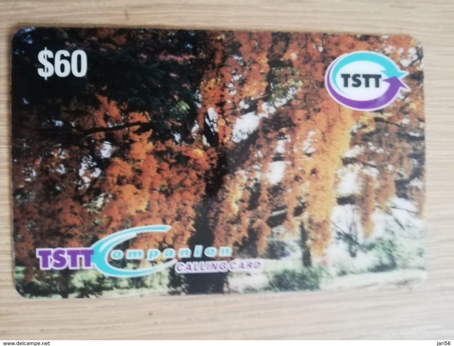 TRINIDAD & TOBAGO    $60,-  NO T&T-P 16   TSTT   POUI TREE       ** 2208** - Trinidad En Tobago