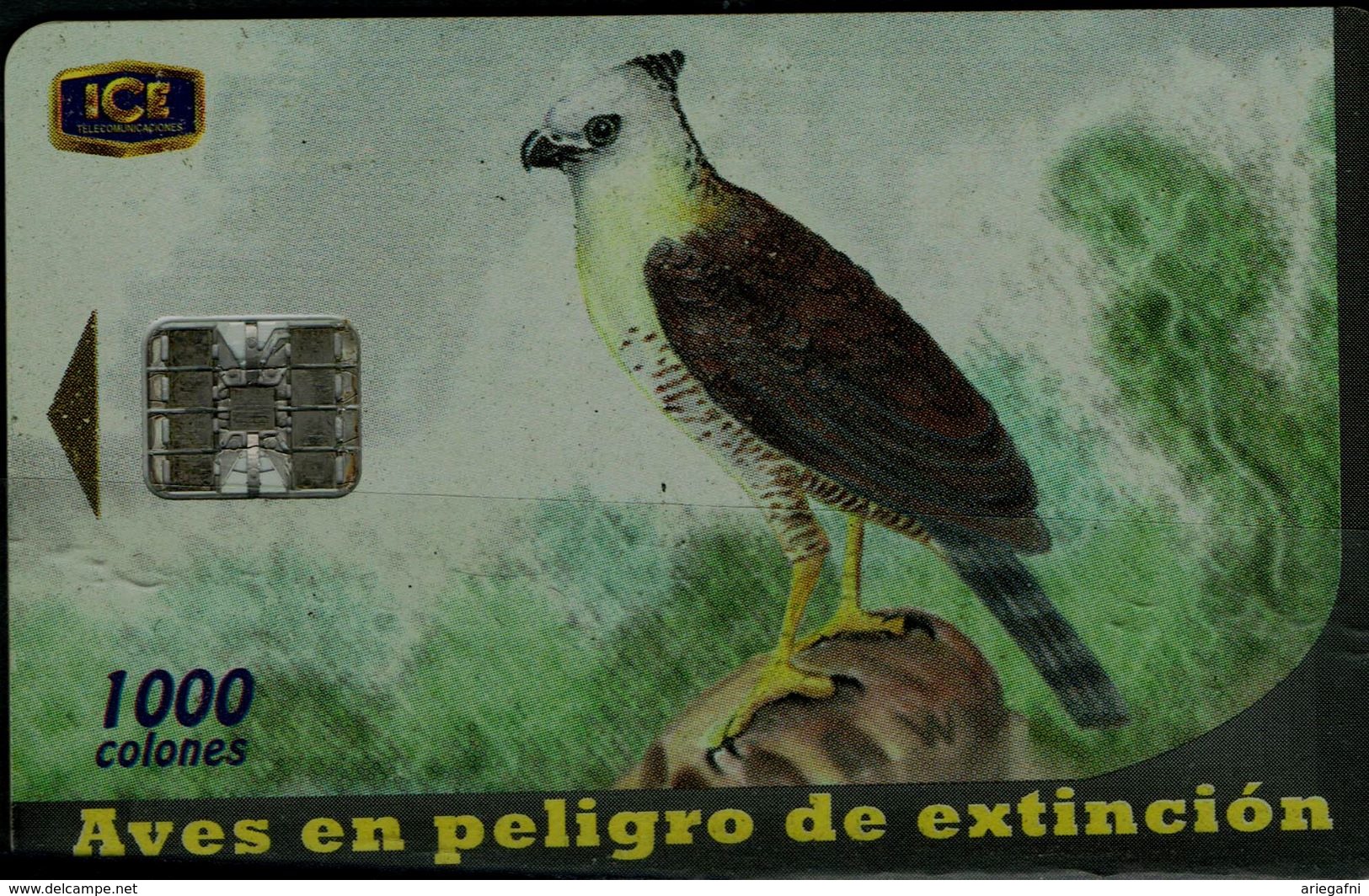 COSTA RICA 2003 PHONECARD BIRDS USED VF!! - Adler & Greifvögel