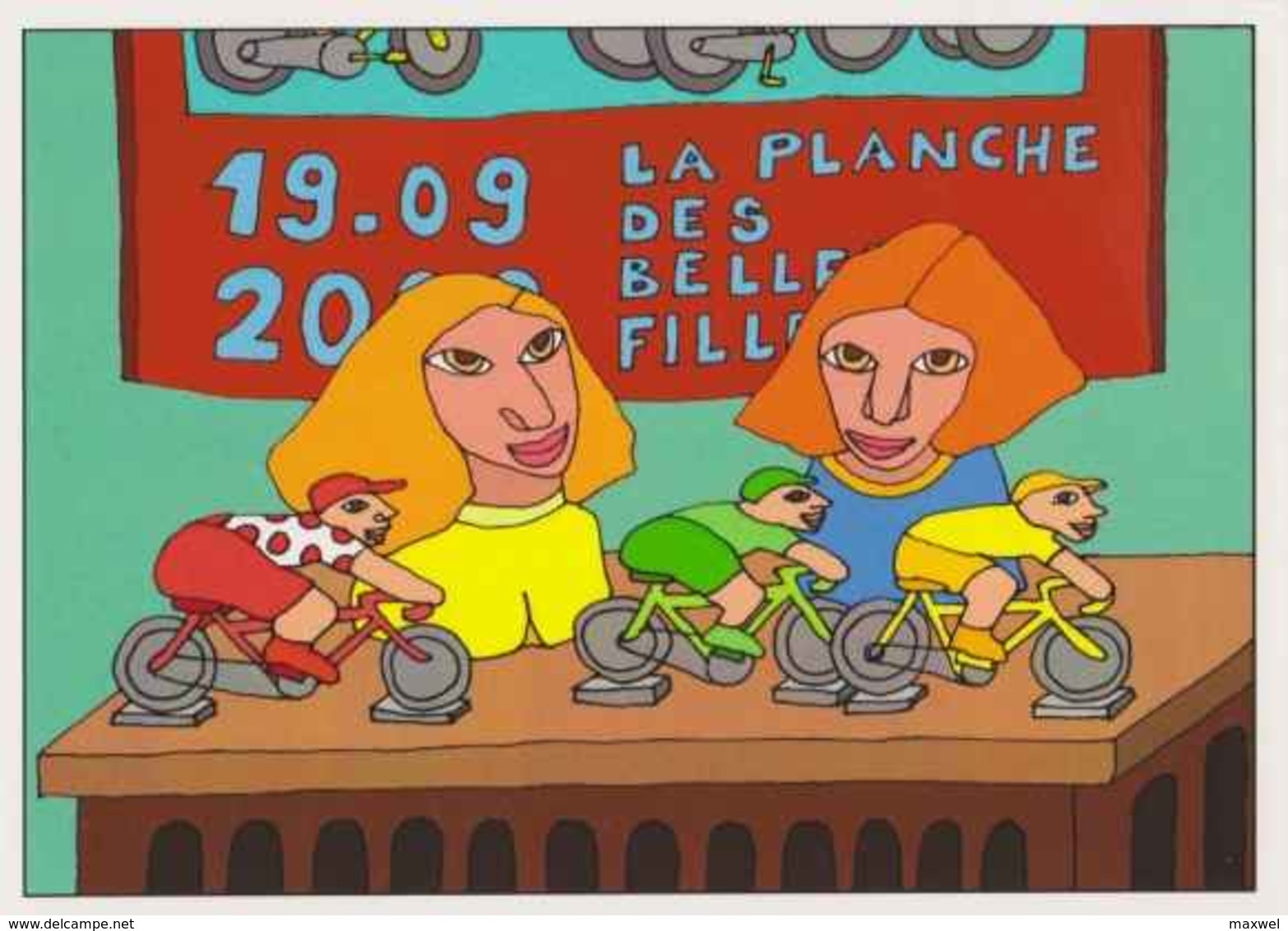 Cpm 1741/519 ERGON - La Planche Des Belles Filles - Tour De France 2020 - Vélo - Cyclisme - Bicycle - Illustrateur - Ergon